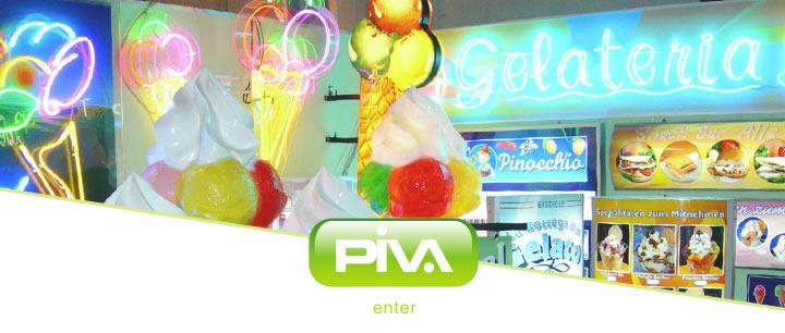 PIVA - Targhe luminose, insegne, portaconi, complementi in plexiglass, menu, immagini fotografiche, comunicazioni per il settore